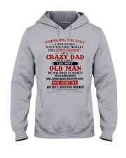 crazy dad born in march Hooded Sweatshirt thumbnail