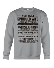 spoiled wife august Crewneck Sweatshirt thumbnail