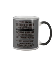 spoiled wife august Color Changing Mug thumbnail