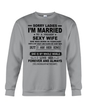 i'm married to a freakin sexy wife february Crewneck Sweatshirt thumbnail