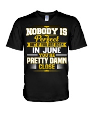 june nobody is perfect V-Neck T-Shirt thumbnail