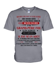 d'un grand pere fou aout V-Neck T-Shirt thumbnail