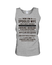 spoiled wife december Unisex Tank thumbnail