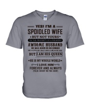spoiled wife december V-Neck T-Shirt thumbnail