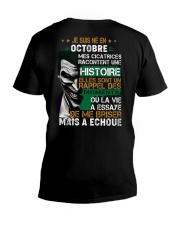 mes cicatrices racontent une histoire octobre V-Neck T-Shirt thumbnail
