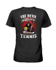 i whisper back bring tennis Ladies T-Shirt thumbnail