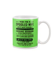 yes i'm a spoiled wife march Mug thumbnail