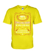 esposa malcriada V-Neck T-Shirt thumbnail