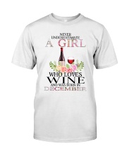 december who loves wine Classic T-Shirt thumbnail