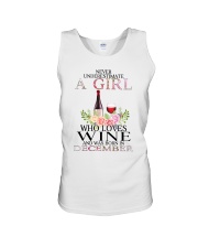 december who loves wine Unisex Tank thumbnail