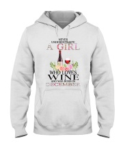 december who loves wine Hooded Sweatshirt thumbnail