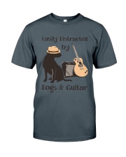easilly distracted dogs and guitar Classic T-Shirt thumbnail