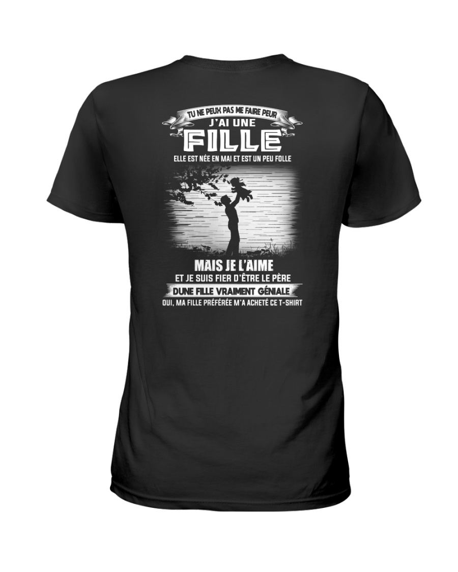 Elle Est Nee En 5 Ladies T-Shirt