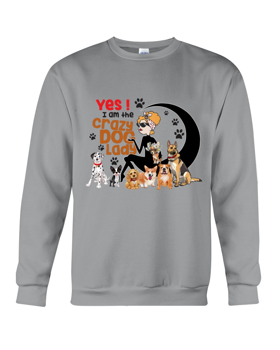 crazy dog Crewneck Sweatshirt
