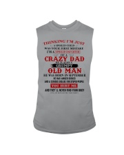 crazy dad born in september Sleeveless Tee thumbnail