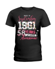 made in september 1961 Ladies T-Shirt front