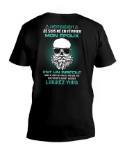 fevrier mon epoux V-Neck T-Shirt thumbnail