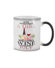 july who loves wine Color Changing Mug thumbnail