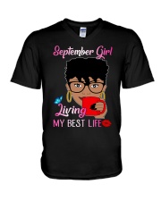 September Girl V-Neck T-Shirt thumbnail