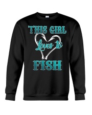 this girl love to fish Crewneck Sweatshirt thumbnail