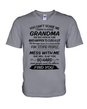 june grandma V-Neck T-Shirt thumbnail