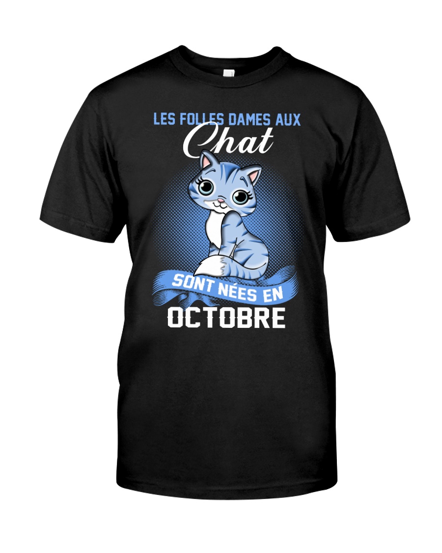 chat octobre Classic T-Shirt