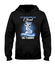 chat octobre Hooded Sweatshirt thumbnail