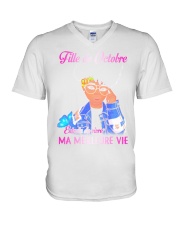 octobre ma meilleure V-Neck T-Shirt thumbnail