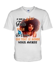 octobre avertit V-Neck T-Shirt thumbnail