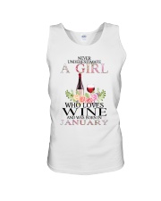 january who loves wine Unisex Tank thumbnail
