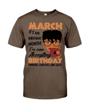 march birthday Classic T-Shirt thumbnail