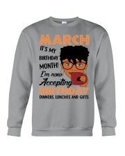 march birthday Crewneck Sweatshirt thumbnail