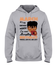 march birthday Hooded Sweatshirt thumbnail