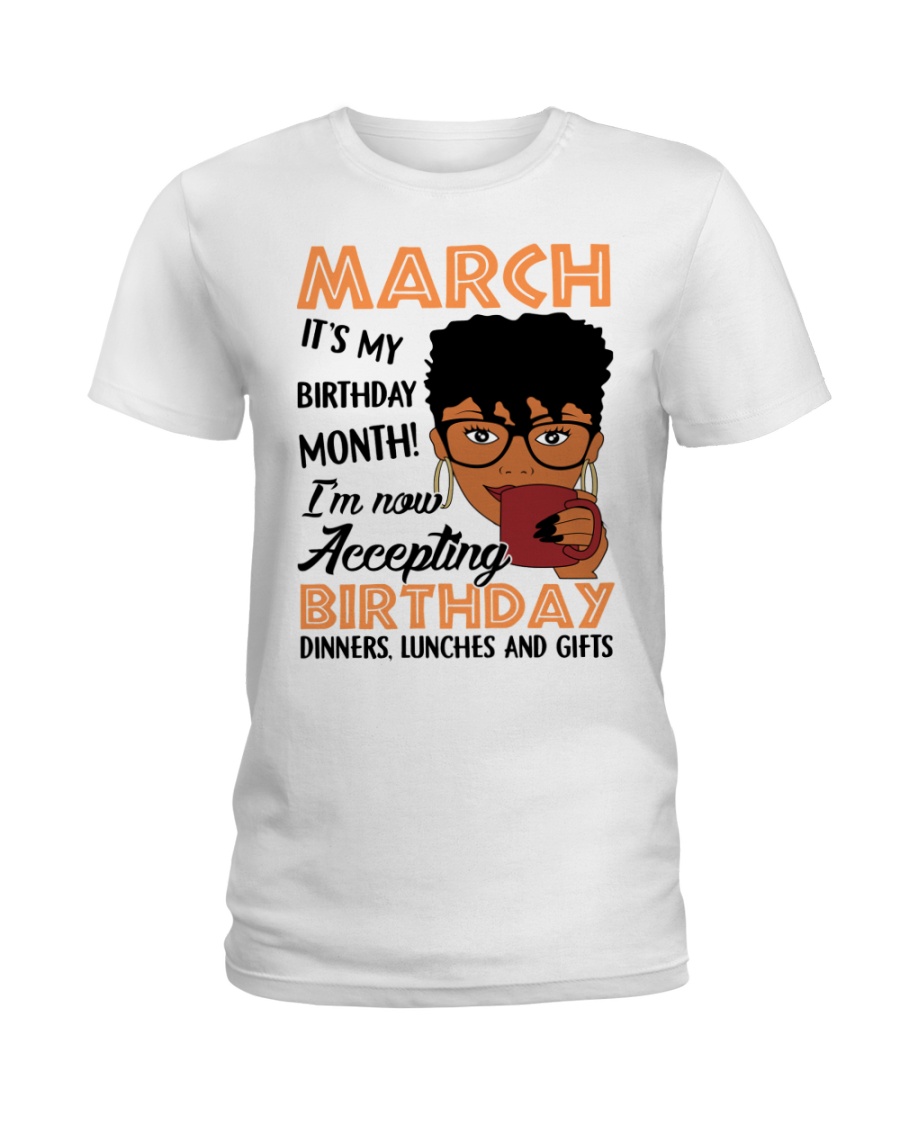 march birthday Ladies T-Shirt