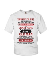 crazy dad born in june Youth T-Shirt front
