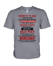 crazy dad born in june V-Neck T-Shirt thumbnail
