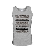 yes i'm a spoiled husband february Unisex Tank thumbnail