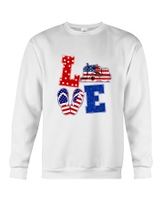 trucker love Crewneck Sweatshirt thumbnail