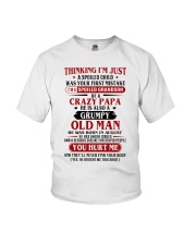 crazy dad born in agust Youth T-Shirt front