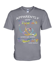 apparently were trouble V-Neck T-Shirt thumbnail