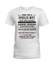 spoiled wife october Ladies T-Shirt front