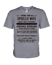 spoiled wife october V-Neck T-Shirt thumbnail