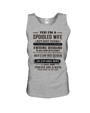 yes i'm a spoiled wife december Unisex Tank thumbnail