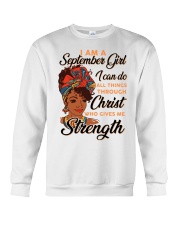september strength girl Crewneck Sweatshirt thumbnail