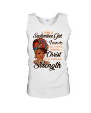 september strength girl Unisex Tank thumbnail