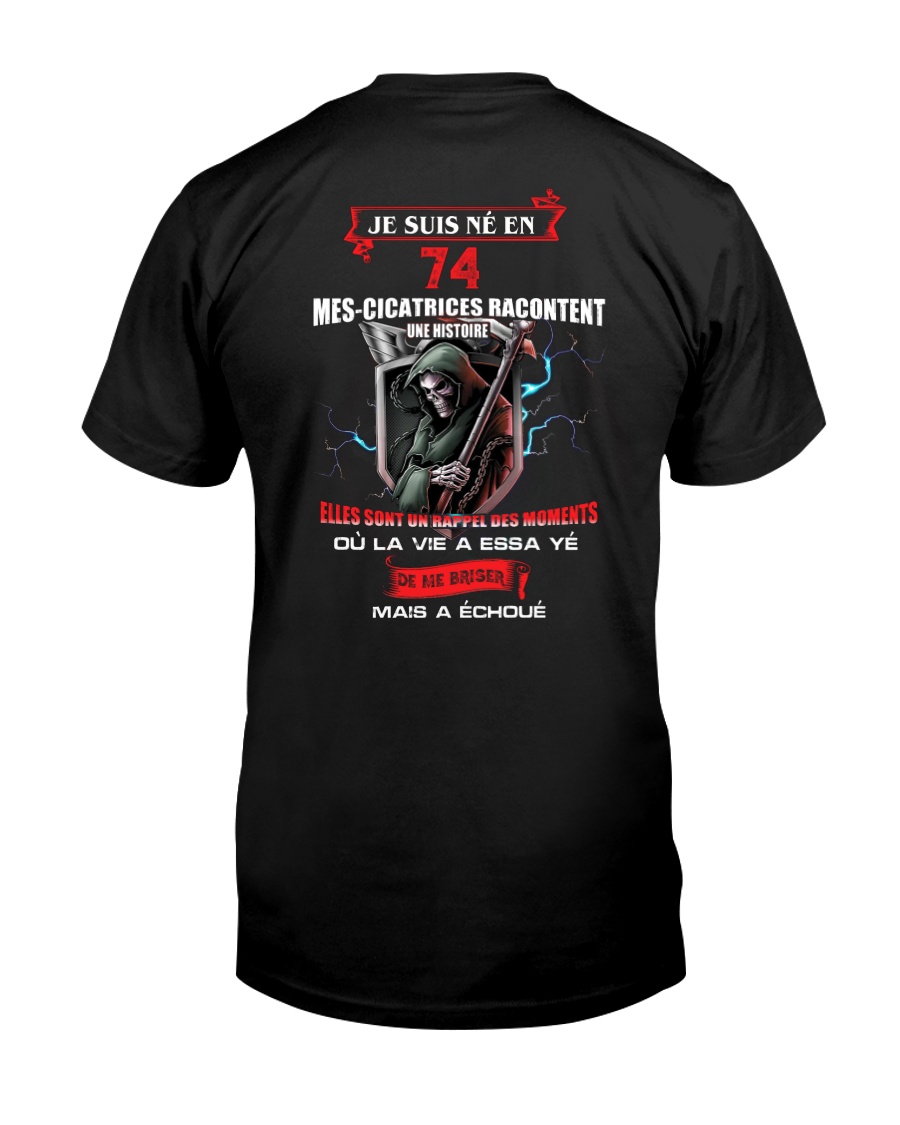 je suis ne en 74 Classic T-Shirt