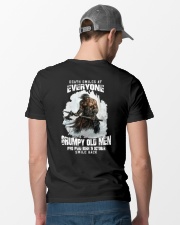 death smiles at everyone grumpy old men october Classic T-Shirt lifestyle-mens-crewneck-back-6
