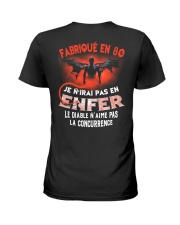 je n'irai pas en 80 Ladies T-Shirt thumbnail