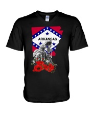 Arkansas Veteran Day V-Neck T-Shirt thumbnail