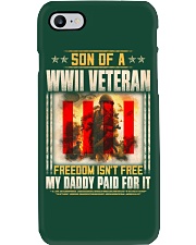WWII Veteran Son-Paid For It Phone Case thumbnail